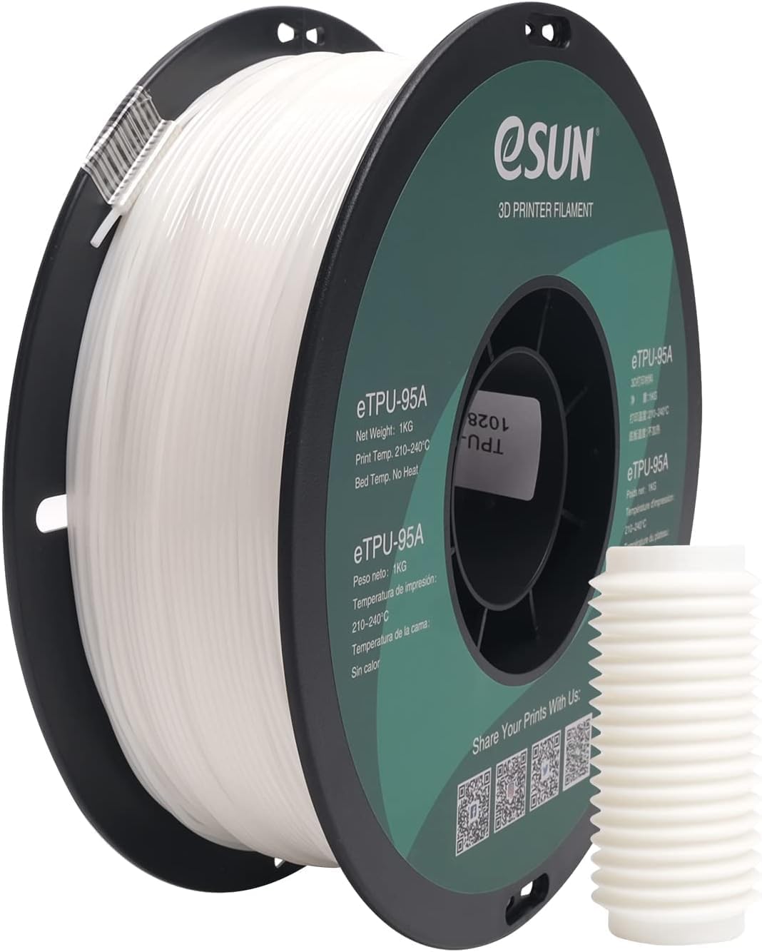 eSUN TPU 95A（ホワイト・1kg）の商品写真