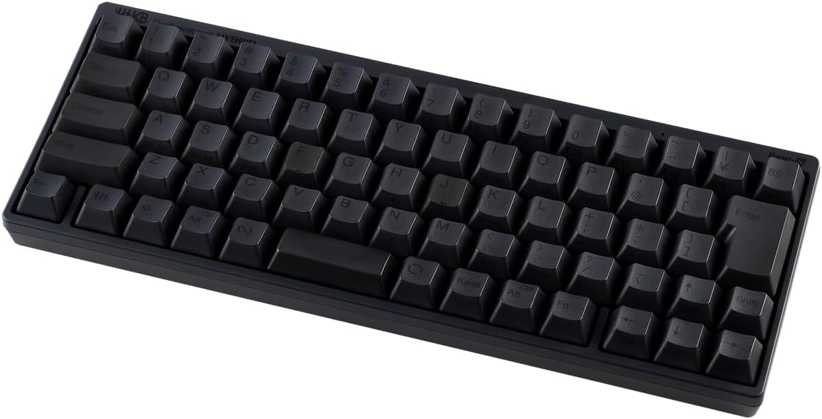 HHKB Professional HYBRID Type-S（日本語配列・墨）の形状と外観が分かる商品写真