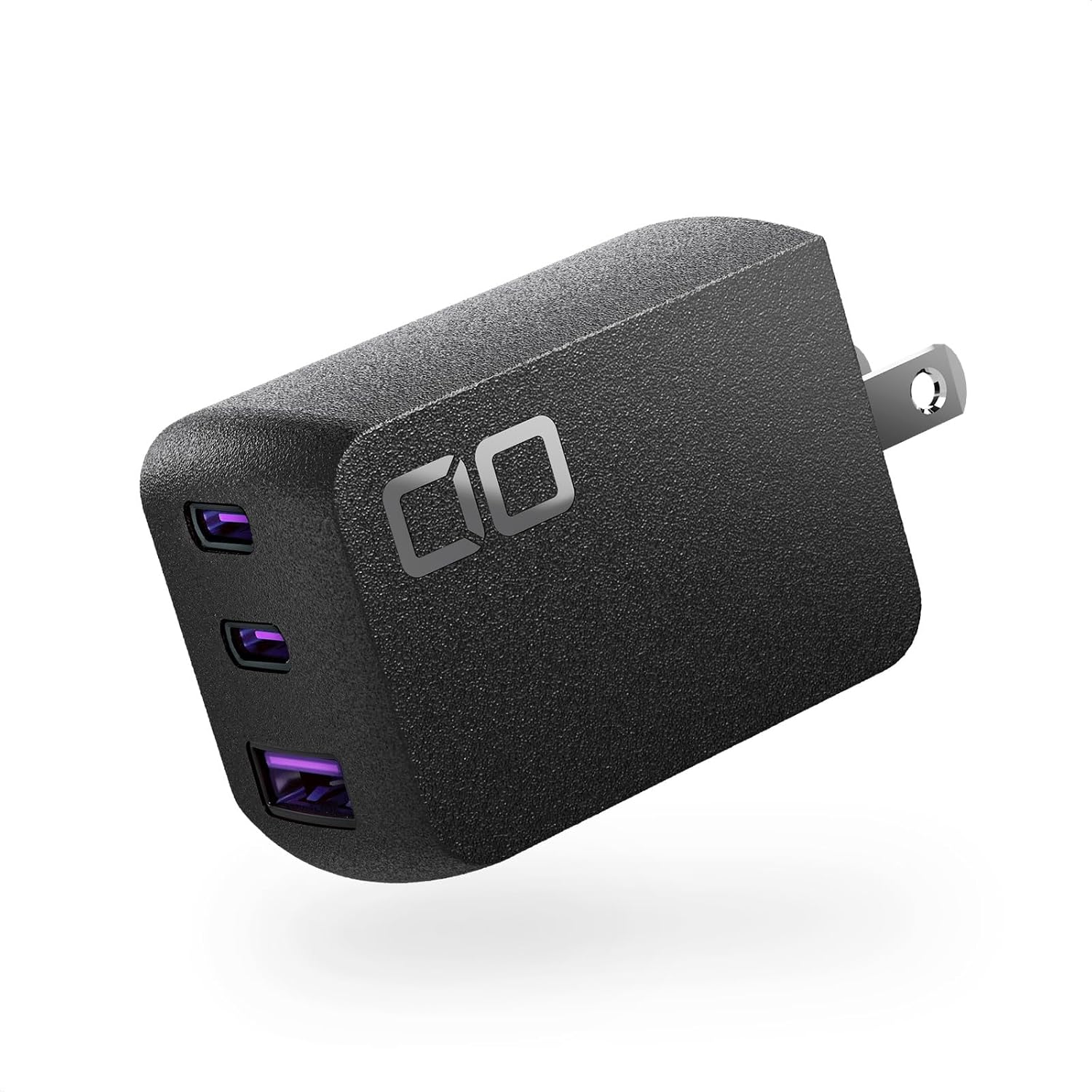 CIO NovaPort TRIOⅡ 65W（ブラック）の形状と外観が分かる商品写真