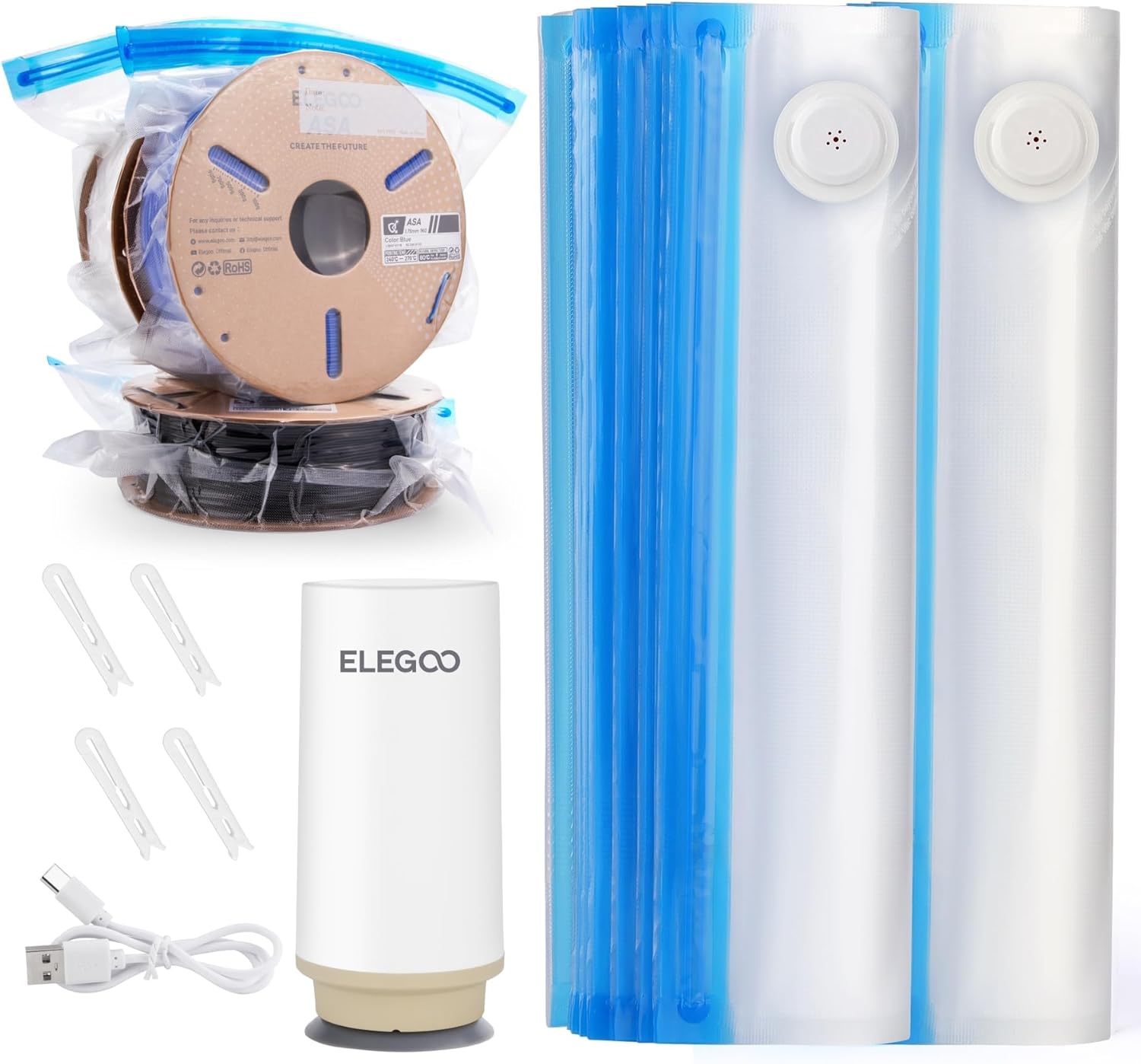 ELEGOO フィラメント真空保存セット（20袋）の商品写真