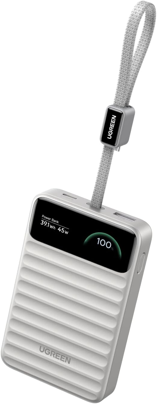 UGREEN Nexode Wavy（10000mAh・45W）の形状と外観が分かる商品写真