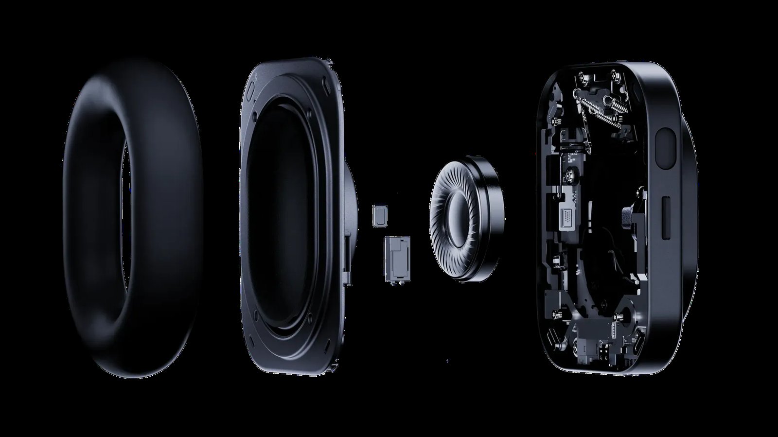 Nothing Headphone (1) Proのイヤーカップを分解した公式イメージ