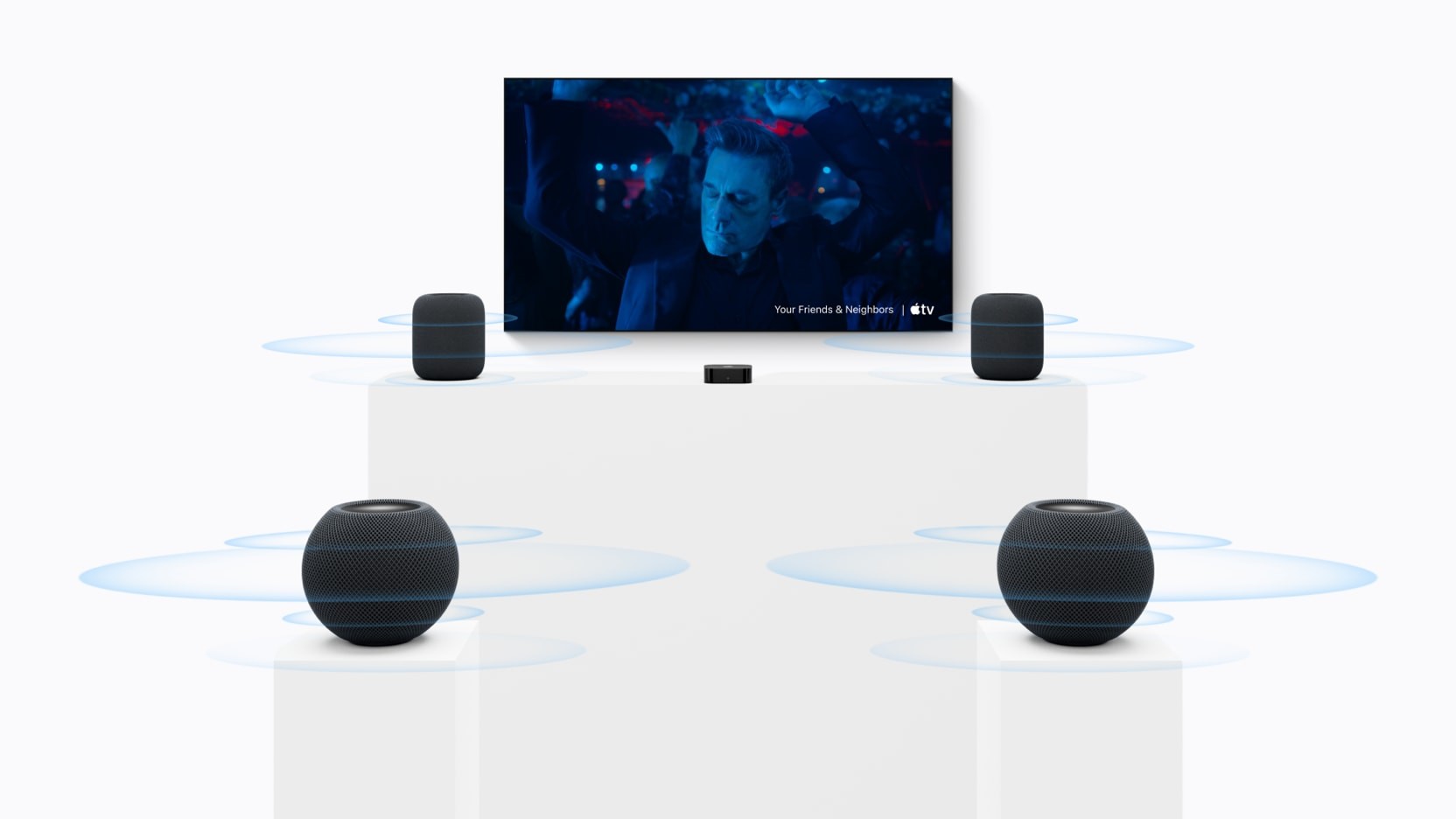 HomePod mini 2とApple TV 4K（第4世代）のホームシアター構成